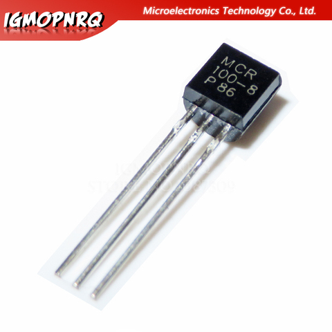 50pcs MCR100-8 100-8 MCR100 TO-92 SCRs 600V 800mA new original ► Photo 1/1