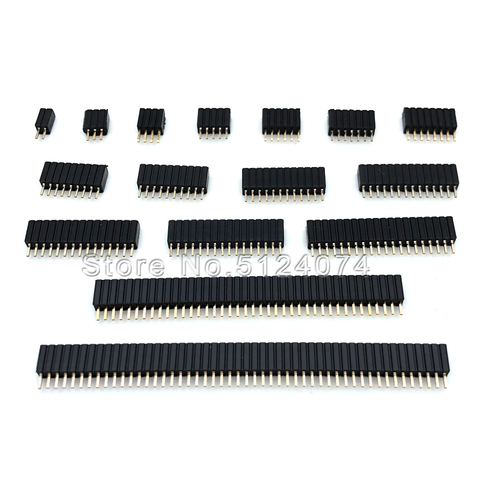 1.27mm Single row female row pin 1×2/3/4/5/6/7/8/9/10/12/14/16/40/50p socket female seat straight needle Female Header connector ► Photo 1/6