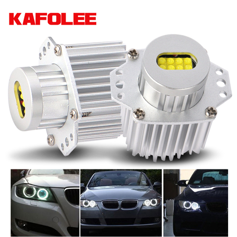 KAFOLEE 80W LED Angel Eye Daytime running lights Bulb Canbus Error free for BMW E90 E91 3 Series 320 325i 328i 335i 2004-2008 ► Photo 1/6