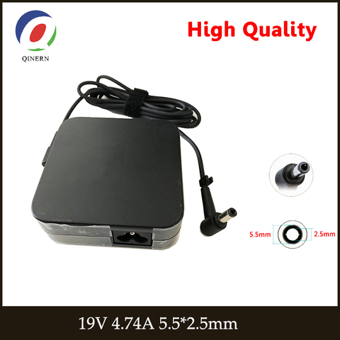 19V 4.74A 5.5*2.5mm 90W Laptop Adapter power Charger ADP-90YD For Asus K53 A52F A53E A53S A53U A55VD D550CA D550M F555LA ADP-90S ► Photo 1/6