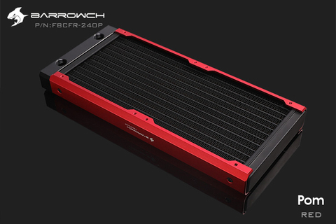 Barrowch FBCFR-240, Chameleon Fish Modular 240mm Radiator, Acrylic / POM Removable Radiator, Suitable For 120mm Fans ► Photo 1/6