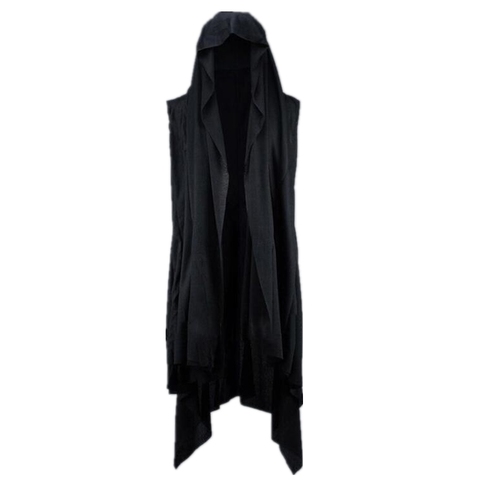 Men nightclub singer punk oversize long vest cloak stage costume men hiphop cape cardigan gothic sleeveless shirt ► Photo 1/6