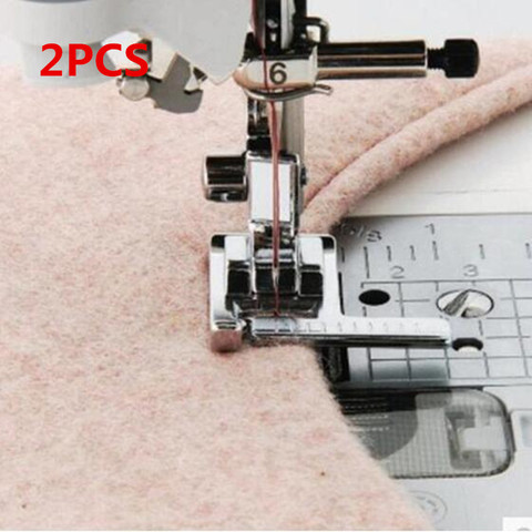 Multifunction Household Sewing Machine Presser Foot Tape Measure with a Ruler Stitch Guide Sewing Foot Snap on Metal  AA7016-2 ► Photo 1/3