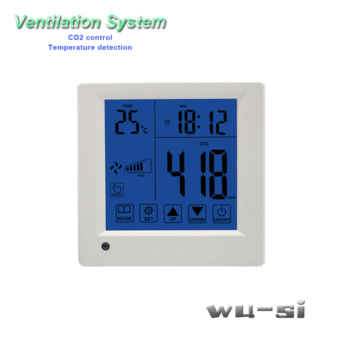 Co2 tester control ventilation system,with remote control 3 speed relay output regulator ► Photo 1/6