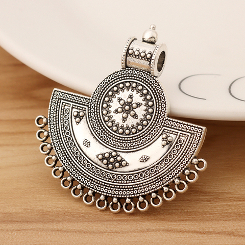 6 Pieces Tibetan Silver Tribal Ethnic Bohemia Boho Multi Strand Connector Charms Pendants for Necklace Jewellery Making ► Photo 1/3