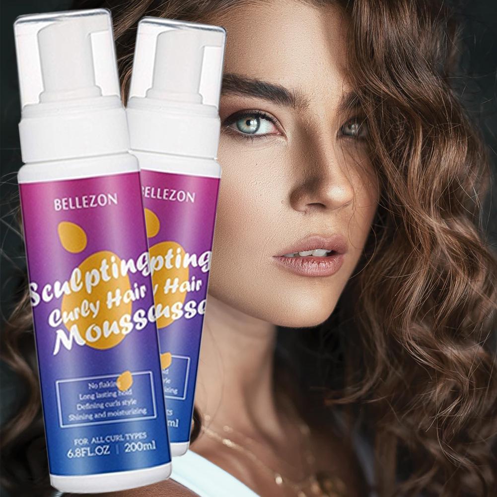 200ml Natural Curly Hair Gel Moisturizing Hair Foam Mousse Hair Finishing  Frizz-Free Curl Hairstyle Enhancing Mousse For Women - Price history &  Review | AliExpress Seller - Loving lover Store 