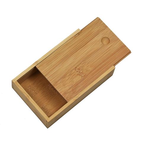 Bamboo Box Creative Desktop Organizer Wooden Storage Box Chess / Card / Playing Card Packaging Case 10.7*7.7*3.5CM ► Photo 1/6