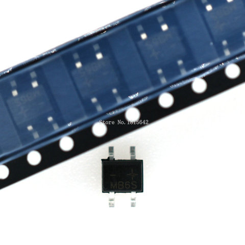 50PCS/LOT MB6S 600V 0.5A SOP-4 SMD rectifier diode bridge mb6s ► Photo 1/1