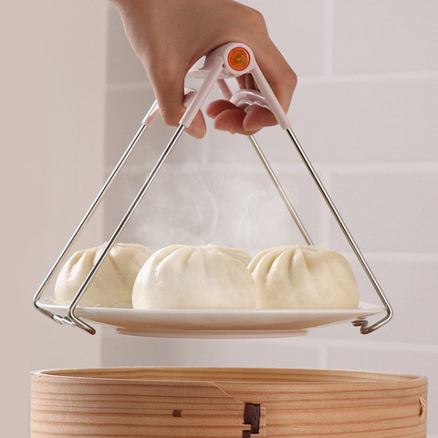 Kitchen Stainless Steel Bowl Holder Clips Anti-scalding Cup Clips Creative Dish Plate Clamp Household Steaming Retriever Gripper ► Photo 1/6