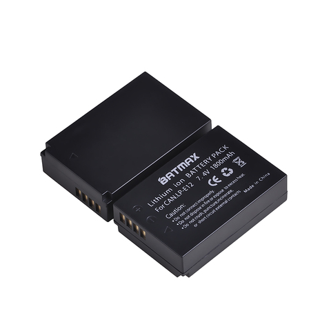 Batmax 1800mAh LP-E12 LP E12 LPE12 Battery for Canon EOS M EOS M10 M100 EOS Rebel SL1 EOS 100D SX70HS Digital Cameras ► Photo 1/4