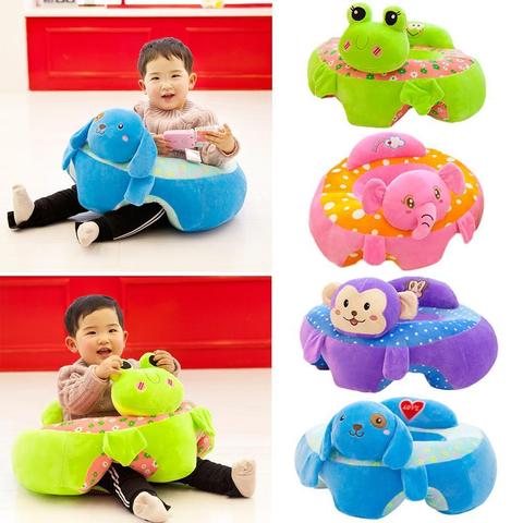 Baby Feeding Chair Baby Seats Sofa Toys Portable Cartoon Animal Seat Support Seat Kids Plush Toy Baby Sofa 2022 New ► Photo 1/6