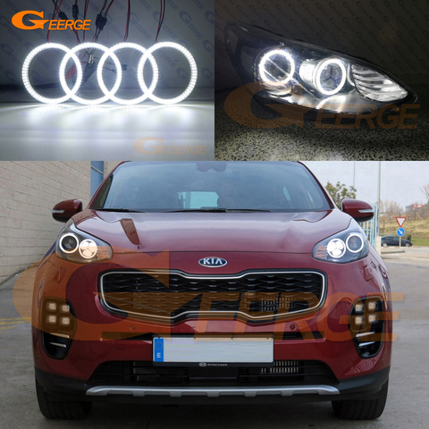For Kia Sportage KX5 2016 2017 smd led Angel Eyes kit Excellent Ultra bright illumination DRL ► Photo 1/6