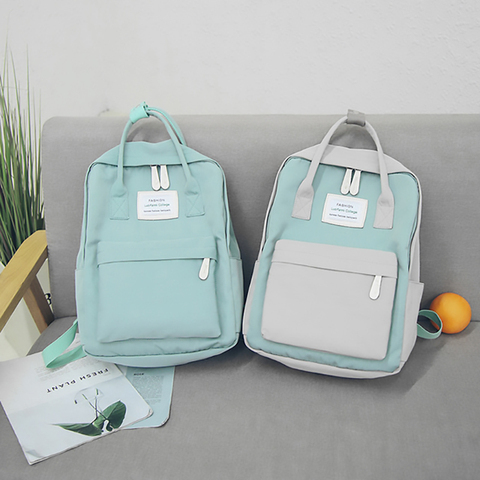 Fashion Women Backpack Waterproof Canvas Travel Backpack Female School Bag For Teenagers Girl Shoulder Bag Bagpack Rucksack 2022 ► Photo 1/6