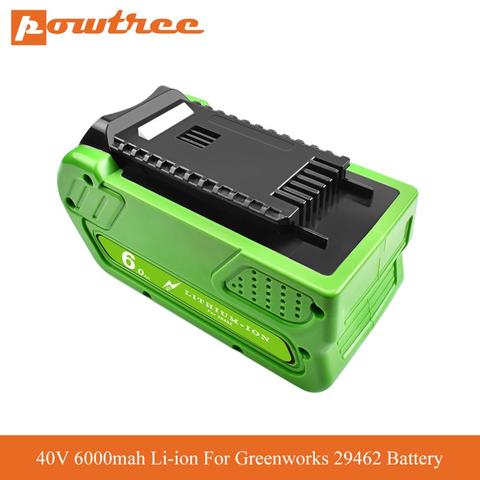 40V 6000mah Li-ion Rechargeable Battery Replacement For Greenworks Gen 2 G-MAX 29462 29472 20262 29282 power tool battery L70 ► Photo 1/6