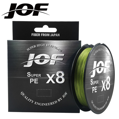 JOF 8 Weaves Fishing Line 150M 300M 500M 8 Strands Braided Fishing Line Multifilament PE Line 15 20 30 40 50 60 80 100LB ► Photo 1/6