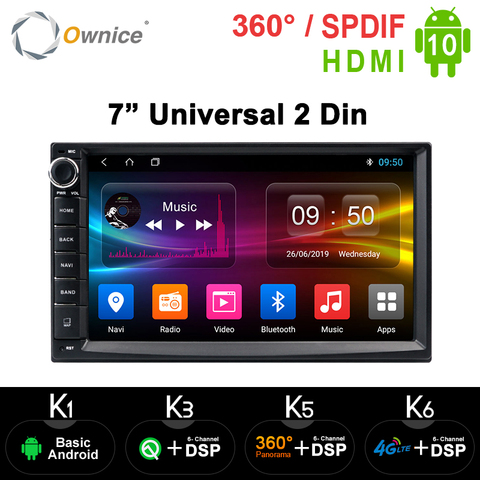 Ownice Android 10.0 Octa Core 2 din Universal For Nissan vw Toyota GPS Navi  Radio Stereo Audio Player Build-in 4G Moudule ► Photo 1/6