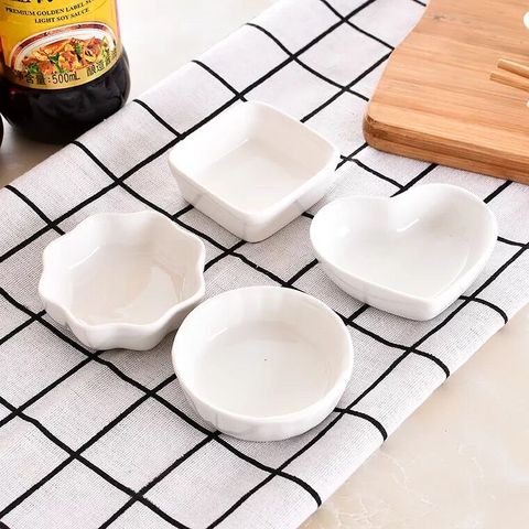 1PC ceramics Sauce Dishes Assorted Seasoning Sugar Salad Tomato paste  Kitchen Clip Bowl Dip Small handle Seasoning Dish ► Photo 1/6