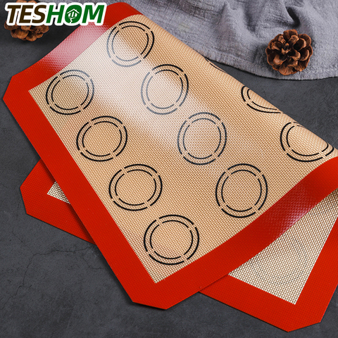 Silicone Macaron Baking Mat - for Bake Pans - Macaroon/Pastry/Cookie Making - Professional Grade Nonstick ► Photo 1/6