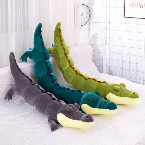 Simulation Crocodile Plush Caroon Long Sleeping Pillow Super Soft Stuffed Toy Back Cushion Pillows For Children Birthday Gift ► Photo 1/6