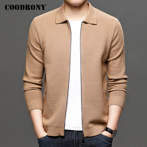 COODRONY Brand Cardigan Men Fashion Streetwear Sweater Coat Men Autumn Winter New Arrival Thick Warm Wool Cardigans Pocket C1197 ► Photo 1/6
