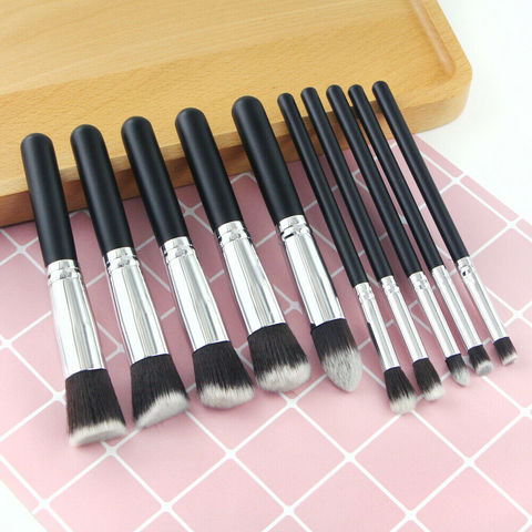 10Pcs Makeup Brushes kit Cosmetic Eye Face Powder Foundation Brushes Tool eyeliner Concealer Brushes Cosmetic Make up Brushes ► Photo 1/6