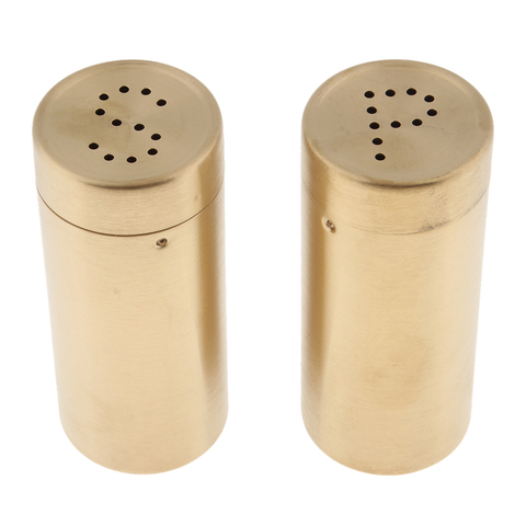 2Pcs Stainless Steel Bottom Casing Salt and Pepper Shakers Set with Tray and Letter Initial ► Photo 1/6