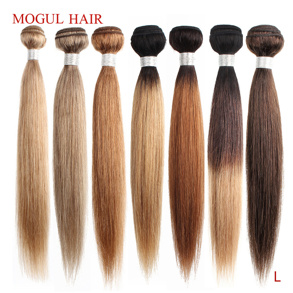 Mogul Hair Color 8 Ash Blonde Color 27 Honey Blonde Indian Straight Hair  Weave Bundles Ombre Remy Human Hair Extension - Price history & Review |  AliExpress Seller - Mogul Hair Store 