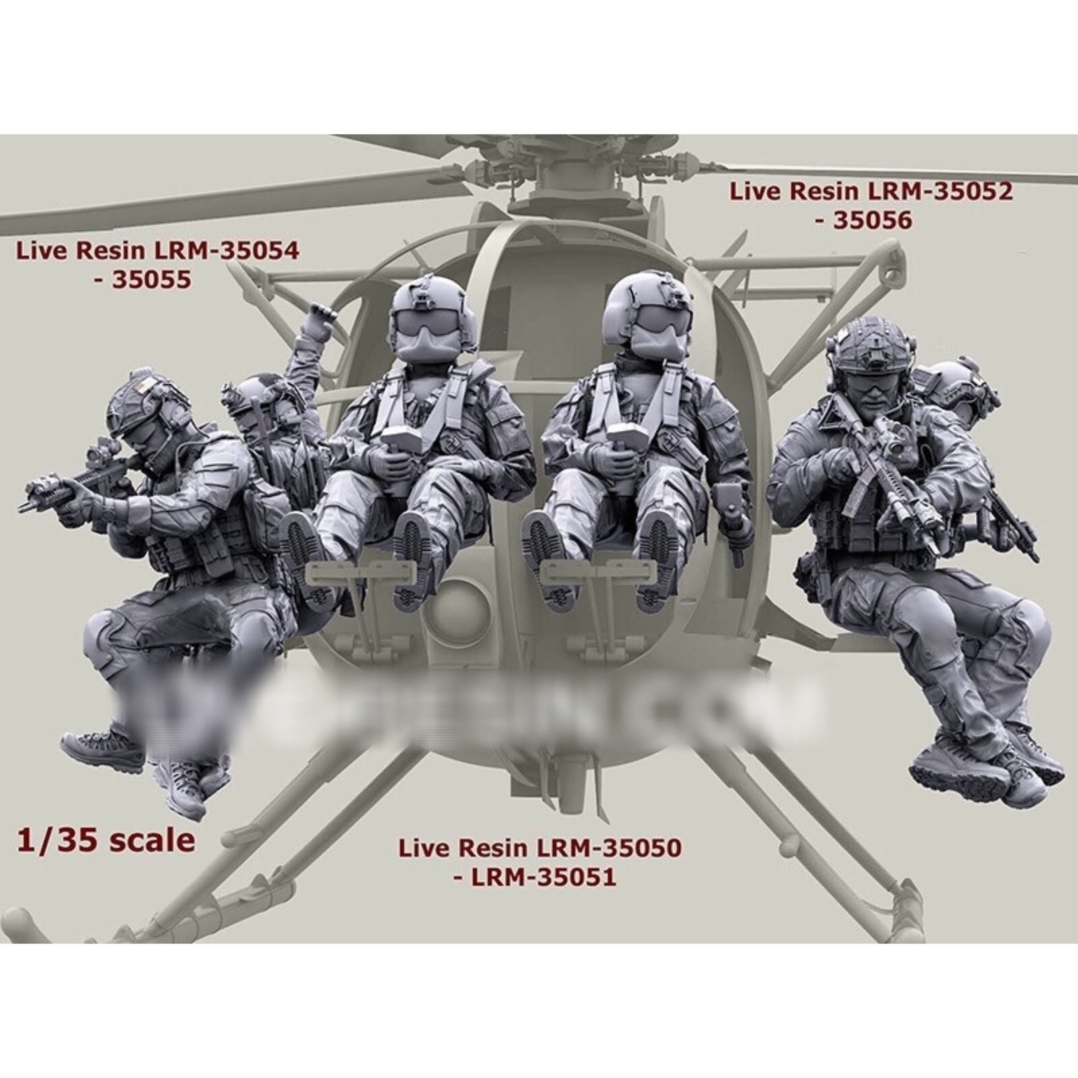 1/35 Resin Model Figure GK，Modern military theme (6PCS/set,There are no planes) Unassembled and unpainted kit ► Photo 1/6