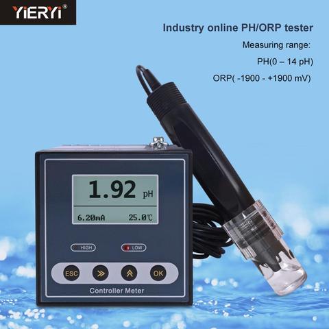 Yieryi NEW Online PH-110 Digital Industrial Ph /ORP Meter Sensor Electrode Ph Probe for Sewage Detection,Dosing Control ► Photo 1/6