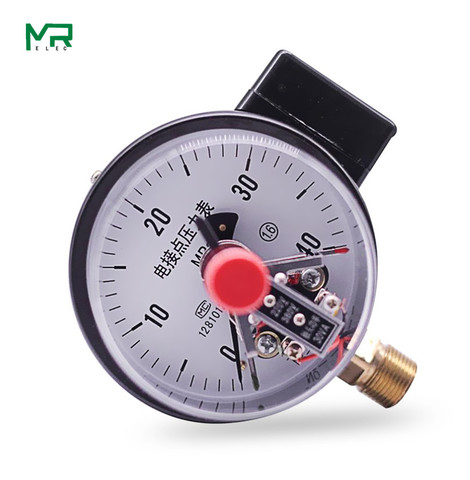 Yxc-100 magnetic assistant electric contact pressure gauge 0-40 1.6Mpa 220V / 380V ► Photo 1/3