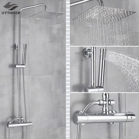 Luxury Newly Bathroom Top Shower Head Golden Polished 8-inch Rainfall Shower Sprayer With Shower Arm Wall Mount ► Photo 1/6