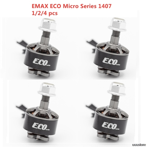 1/2/4pcs EMAX ECO 1407 Micro Series 2~4S 2800KV 3300KV 4100KV Brushless Motor For FPV Racing Drone RC Drone Quadcopter Parts ► Photo 1/6