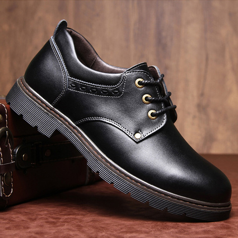 2022 Leather Shoes Men Footwear Men Casual Shoes High Quality Man Business Shoes Fashion Brand Male Booties Black Brown A1759 ► Photo 1/6