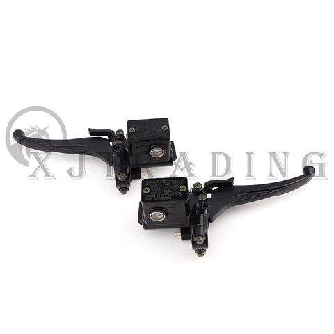 Left/Right Front Master Cylinder 7/8 22mm Handlebar Hydraulic Brake Lever With Parking Brake Fit For ATV Quad Bike Part ► Photo 1/6