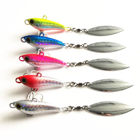 Hot Sale 10/15/22/35g 3D Eyes Metal Vib Blade Lure Sinking Vibration Baits Artificial Vibe for Bass Pike Perch Fishing 5 Colors ► Photo 1/6