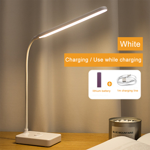 USB Charging LED Desk Lamps Led Eye Protection Dimmable Reading Light For Student Study Touch Switch Foldable LED Table Lamp ► Photo 1/6