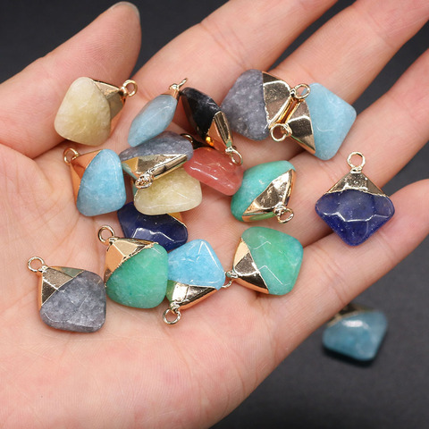 Natural Stone Pendant Irregular shape Faceted Semi-Precious Exquisite Charm for Jewelry Making DIY Necklace Earrings Accessories ► Photo 1/6