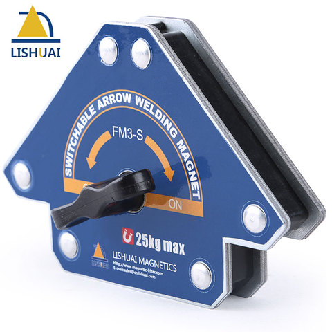LISHUAI 2022 New On/Off Arrow Welding Magnet/Switchable Magnetic Welding Holder/Angles Fixing Clamp Tool FM3-S/M ► Photo 1/6