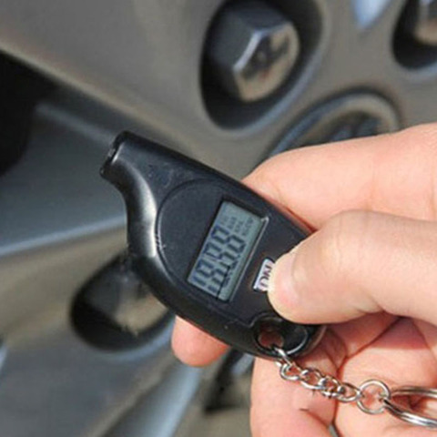 1 Pcs Mini Portable Keychain Tire Tyre Wheel Air Pressure Gauge Tester Digital LCD Display Tire Pressure Monitor Tool ► Photo 1/6