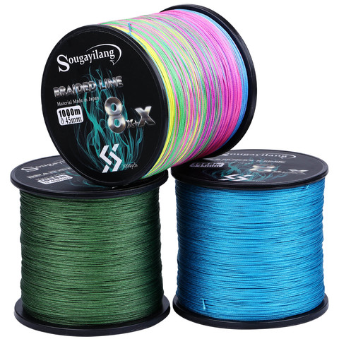 Sougayilang 8x+x 9 Strands Strong PE Fishing Line 300M 500M 1000M  Strong Abrasion Resistance  Multifilament Fishing Line Pesca ► Photo 1/5