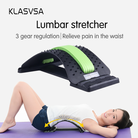 KLASVSA Back Stretcher Massager Neck Waist Pain Relief Magic Support Massage Home Muscle Stimulator Relaxation Fitness Equipment ► Photo 1/6
