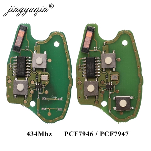 jingyuqin 2/3BTN Car Remote Key Circuit Board Suit for Renault Clio Scenic Kangoo Megane PCF7946 / PCF7947 pcf7952E Chip ► Photo 1/2