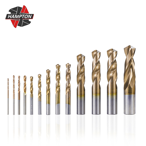 Tungsten Carbide Drill Bits 1.0-12mm TiCN Coated Twist Drill Bit Set For CNC Lathe Machine Metalworking Drill Bit Set ► Photo 1/6