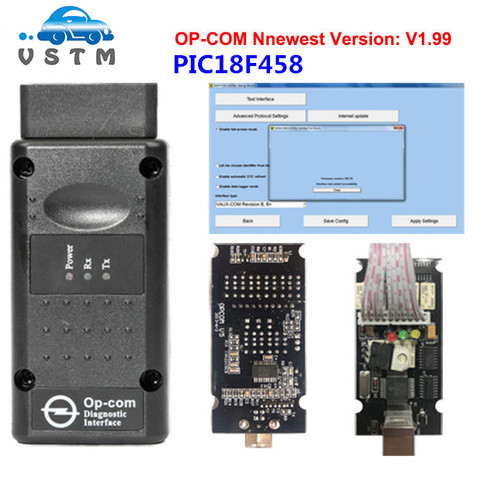 OPCOM V1.99 with PIC18F458 OP COM V1.59 FW OP-COM V1.59 V1.7 OPCOM V1.78 FW for Opel COM OPCOM OBD2 Scanner diagnostics-tool ► Photo 1/6