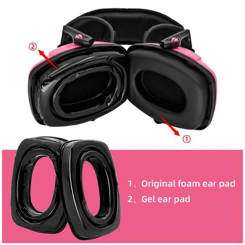 Gel Ear Pads for Howard Leight By Honeywell Impact Sport Earmuff Tactical Headset Electronic Shooting Earmuffs ► Photo 1/6