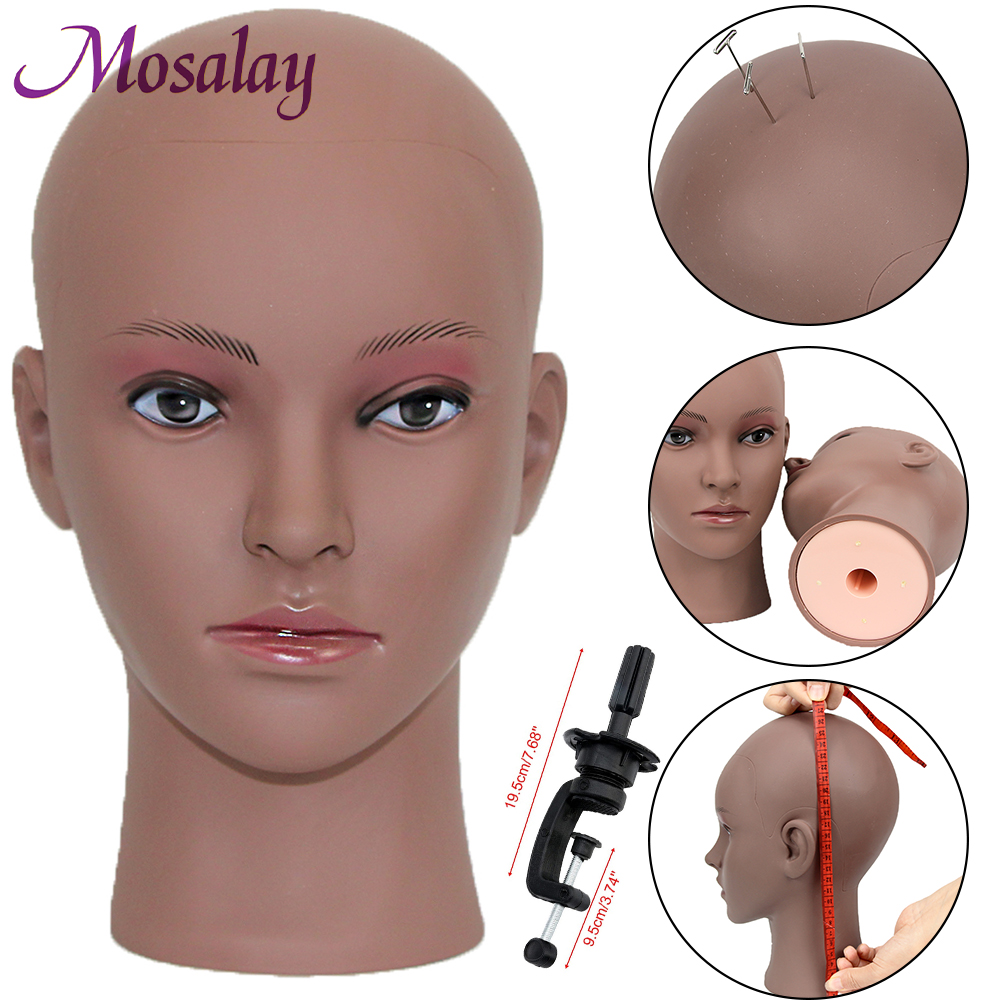Professional Bald Mannequin Head With Stand Factory Sale Female Manikin  Head For Wigs Hats Jewelry For Women Girls 52.cm 21 inch - Price history &  Review, AliExpress Seller - plussign Official Store