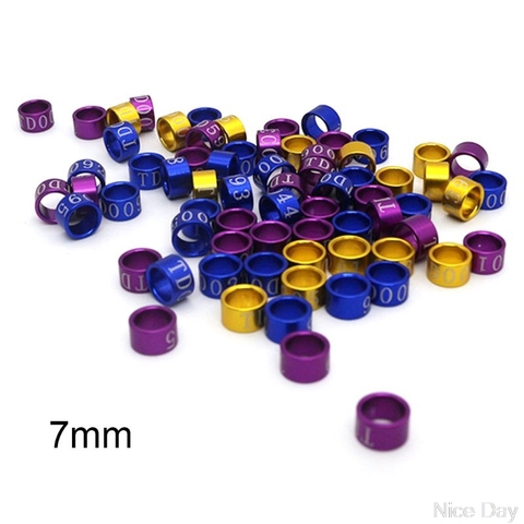 50 Pcs 4mm-7mm Mix Color Bird Foot Ring Bands Clip on Leg Rings for Pigeon Dove Chicks Ju09 20 Dropship ► Photo 1/6