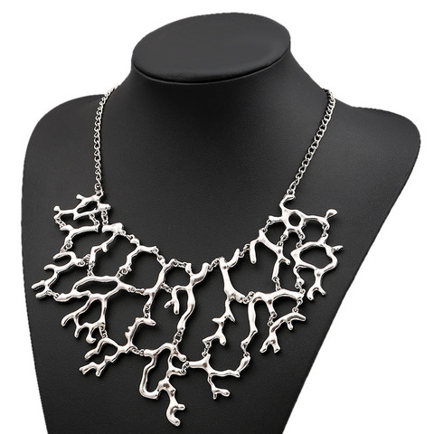 LOVBEAFAS Fashion Unique Vintage Splicing Tree Branch Necklace Women Jewelry Punk Collar Choker Maxi Necklace Collier Femme ► Photo 1/6