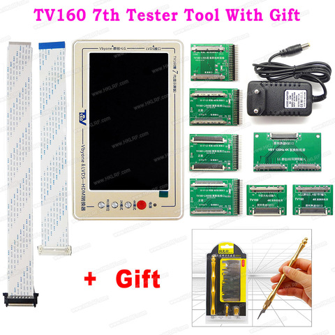 TV160 7th Generation Mainboard Tester Tool 7Inch Display 7th Vbyone & LVDS-to-HDMI Tester With Gift ► Photo 1/6