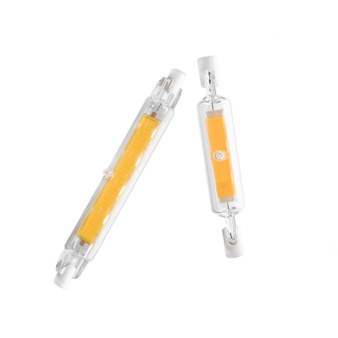 LED R7S Glass Tube COB Bulb 15W 30W 40W R7S Corn Lamp 78MM 118MM J78 J118 Replace Halogen Light 50W 90W AC 220V 230V Lampadas ► Photo 1/6